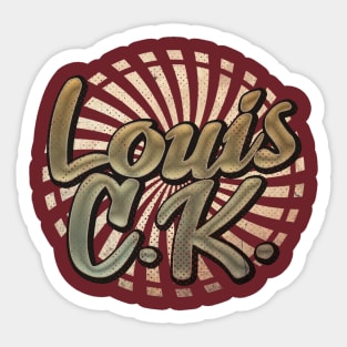 Art Drawing L CK (Louis C.K) Sticker